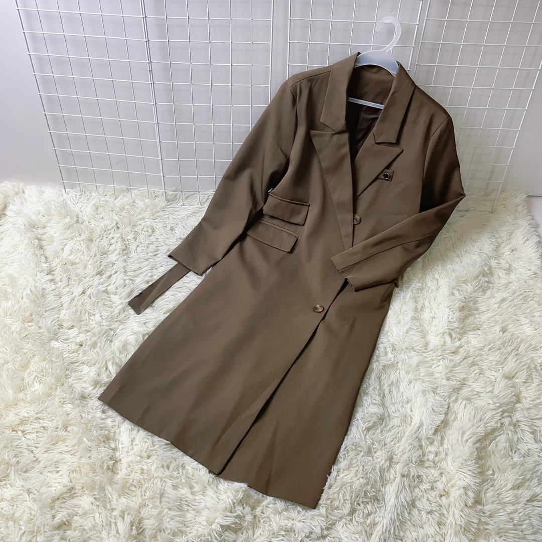 DO家 秋季优雅气质韩版收腰中长款风衣外套 SW143