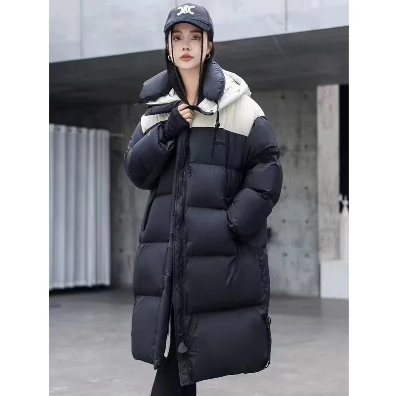 爱心服女长款2024新反季新款共计宽松加厚撞色被子长款面包服爆款