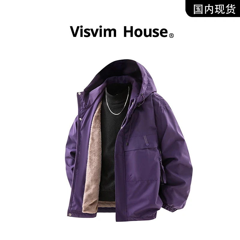 【品牌现货撤柜清仓】VISVIM HOUSE冬季新款加绒加厚工装夹克外套男