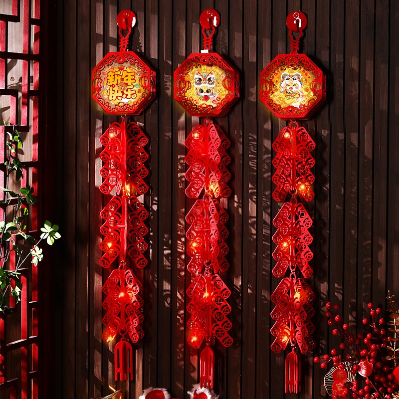 蛇年鞭炮挂件过年福字装饰新年室内挂饰氛围布置春节用品