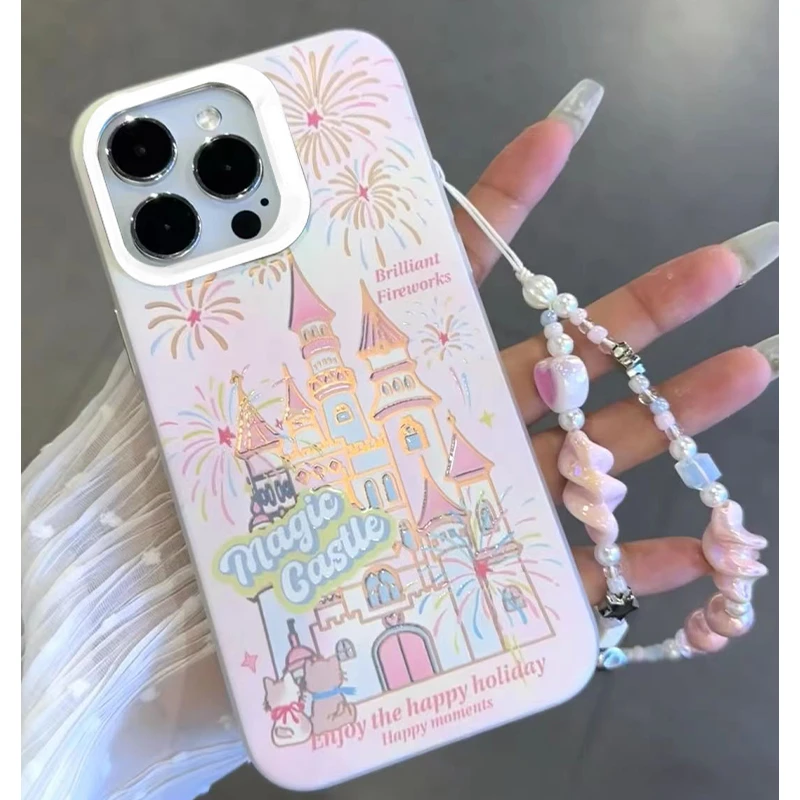 猫咪烟花城堡苹果15/14/13promax手机壳11个性xr/xs软壳12pro透明