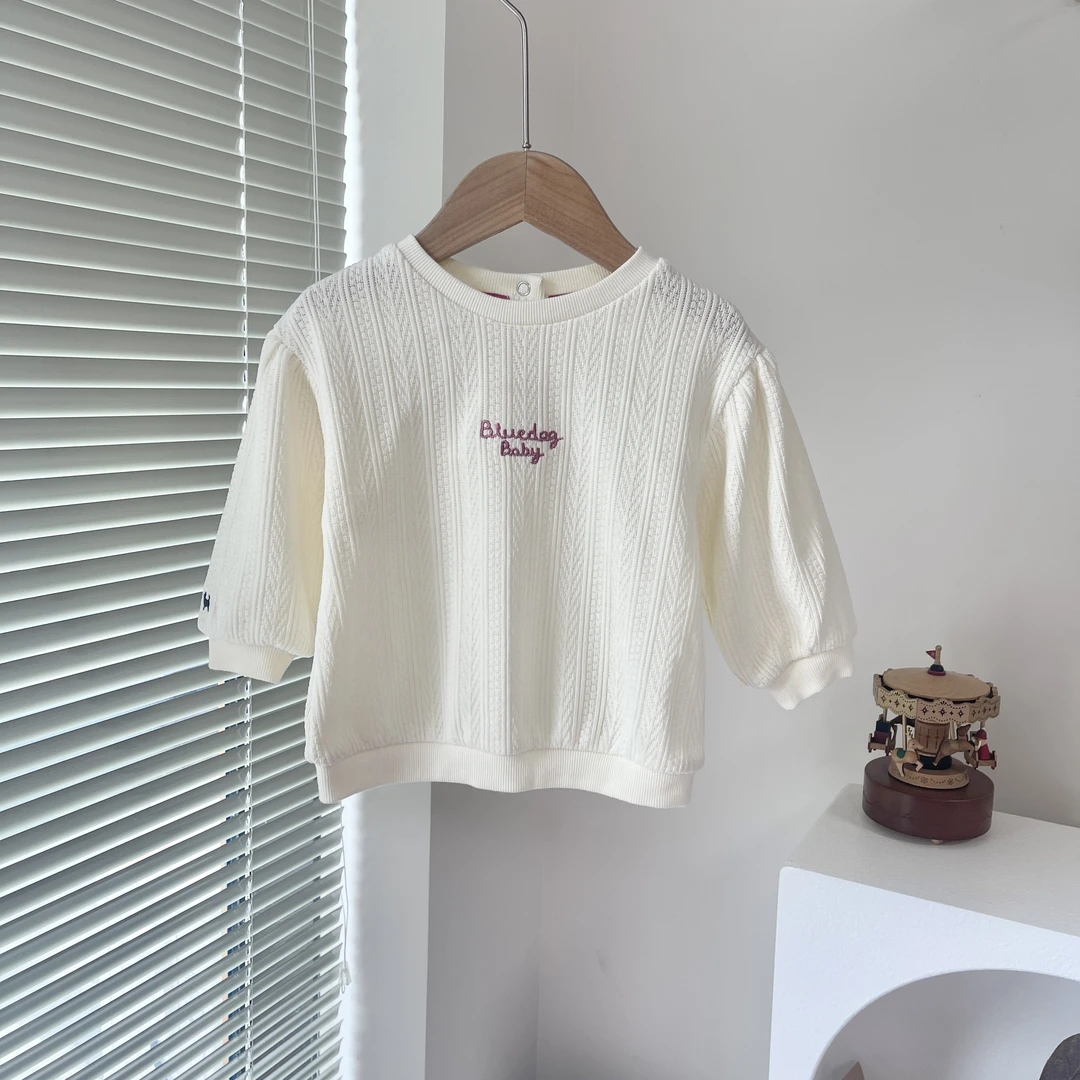 韩单 小狗狗 24秋款 奶白色 高级麦穗刺绣 卫衣