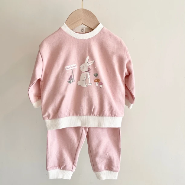 韩单 小星星家 春秋款 可可爱爱 卫衣卫裤套装