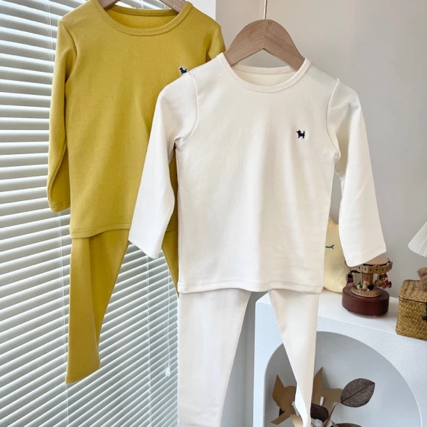 韩单 小狗狗 24秋冬款 磨毛款 柔软家居服套装