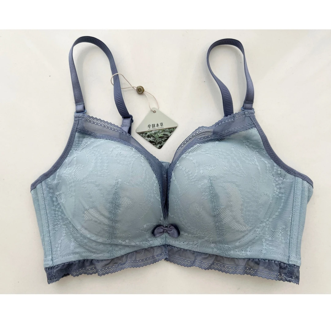 S【女士高货超聚拢艾草月牙托文胸/芬】性感蕾丝调整型高颜值上托