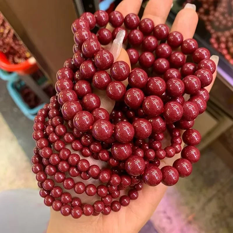 含辰砂工艺品补差价手串链接真正朱砂手链纯天然真品纯朱砂手串
