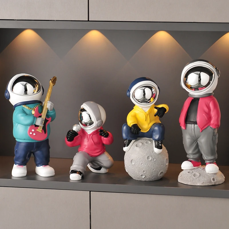 创意宇航员太空人小摆件客厅电视柜潮玩儿童房间桌面家居软装饰品