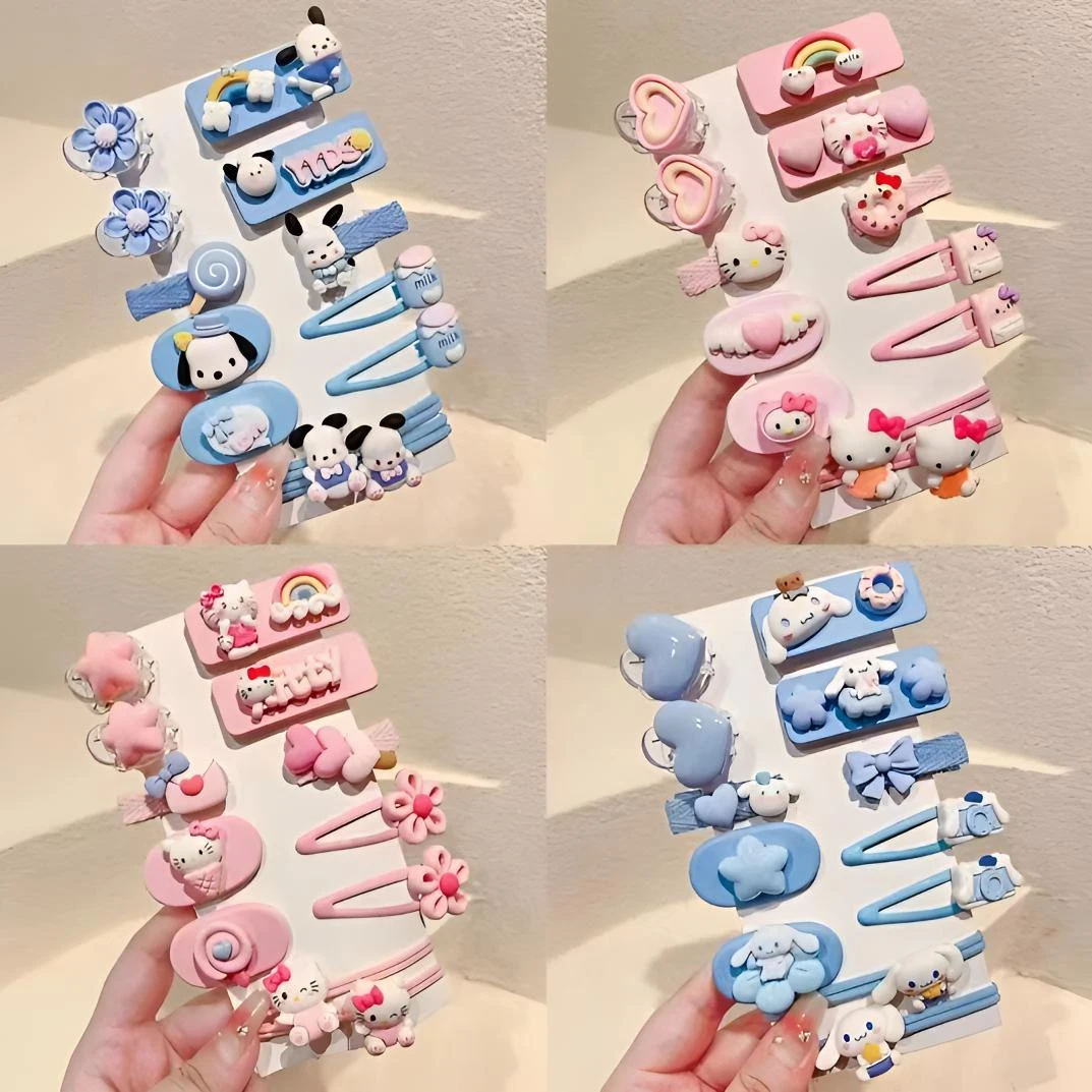 可爱kitty发夹一整套bb发卡头发饰盘发器头饰