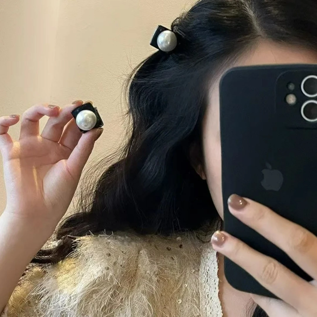 复古法式双面小抓夹公主头高颅顶刘海夹碎发夹盘发器高级感