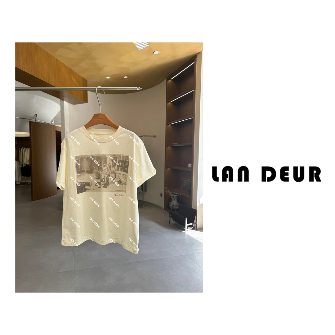 JIUJIU【夏日青波】短袖T恤时尚休闲夏季宽松欧美风半袖0613-20178