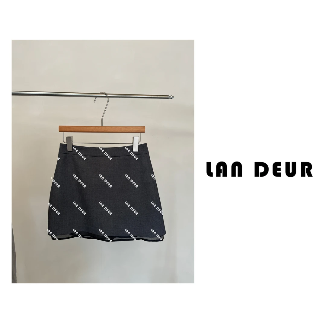 JIUJIU【野生黑巧】半身裙设计感灰色时尚百搭半裙0613-20167