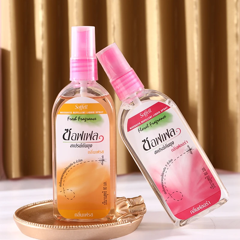 泰国soffell花露水植物草本配方成人儿童户外清凉持久防护80ml