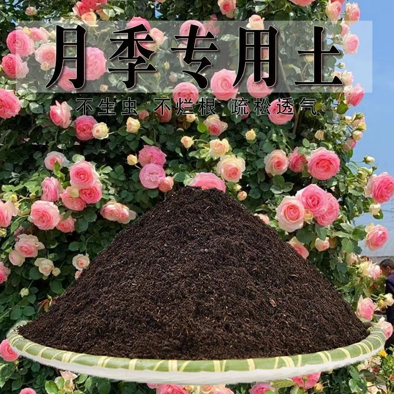 月季专用土月季玫瑰花专用营养土盆栽种植土养花通用型种花土肥料