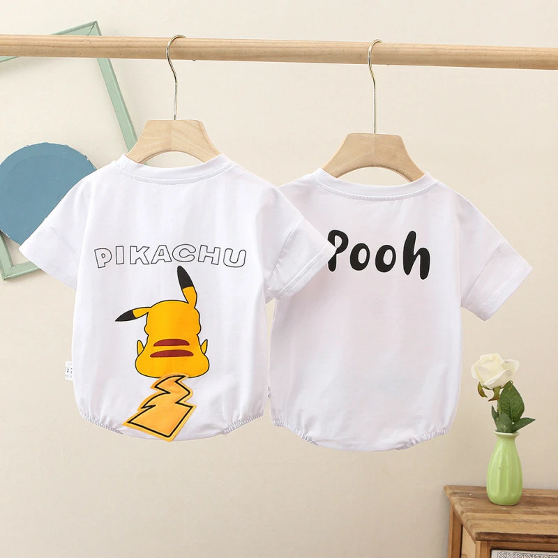 婴儿包屁衣夏季薄款男女宝宝三角哈衣新生儿衣服夏装外出爬服