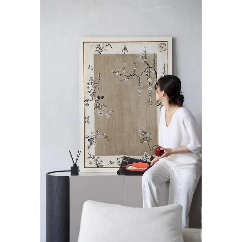 若奈挂画中古风沙发背景墙装饰画新中式艺术高级感客餐厅书房壁画