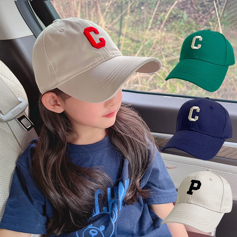 儿童帽子秋季女童鸭舌帽男孩女孩春秋薄款棒球帽遮阳太阳帽潮