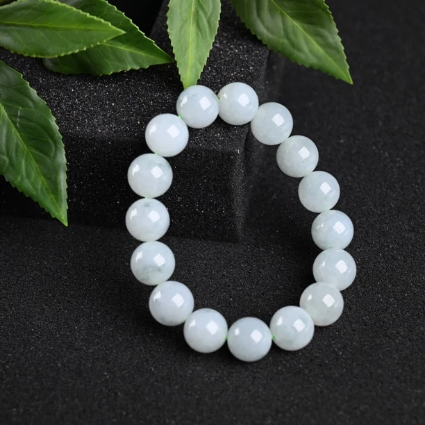 天然翡翠手串卡12.6mm(完美度95%) （YP2715）