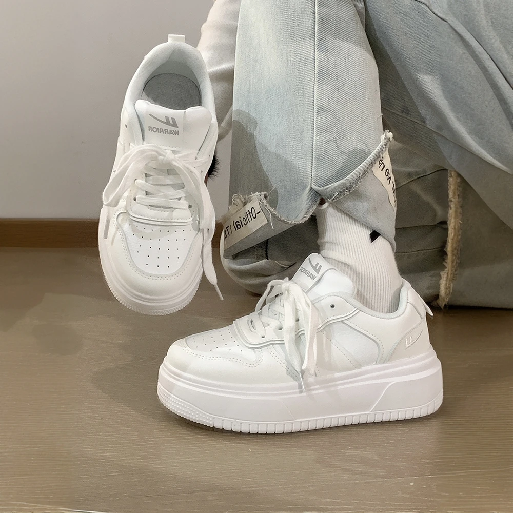 回力小白鞋女鞋2025新款夏季百搭白色休闲鞋小众透气厚底板鞋ins