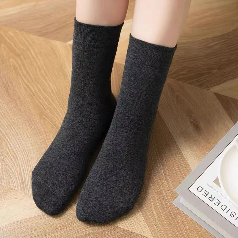 【精纺山羊绒袜】芳慈家男女通用4双装舒服保暖百搭款情侣款袜子
