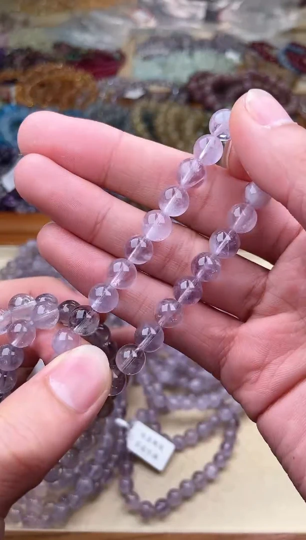 【闪购商品】水晶手串未镶嵌23.10紫兔毛手串