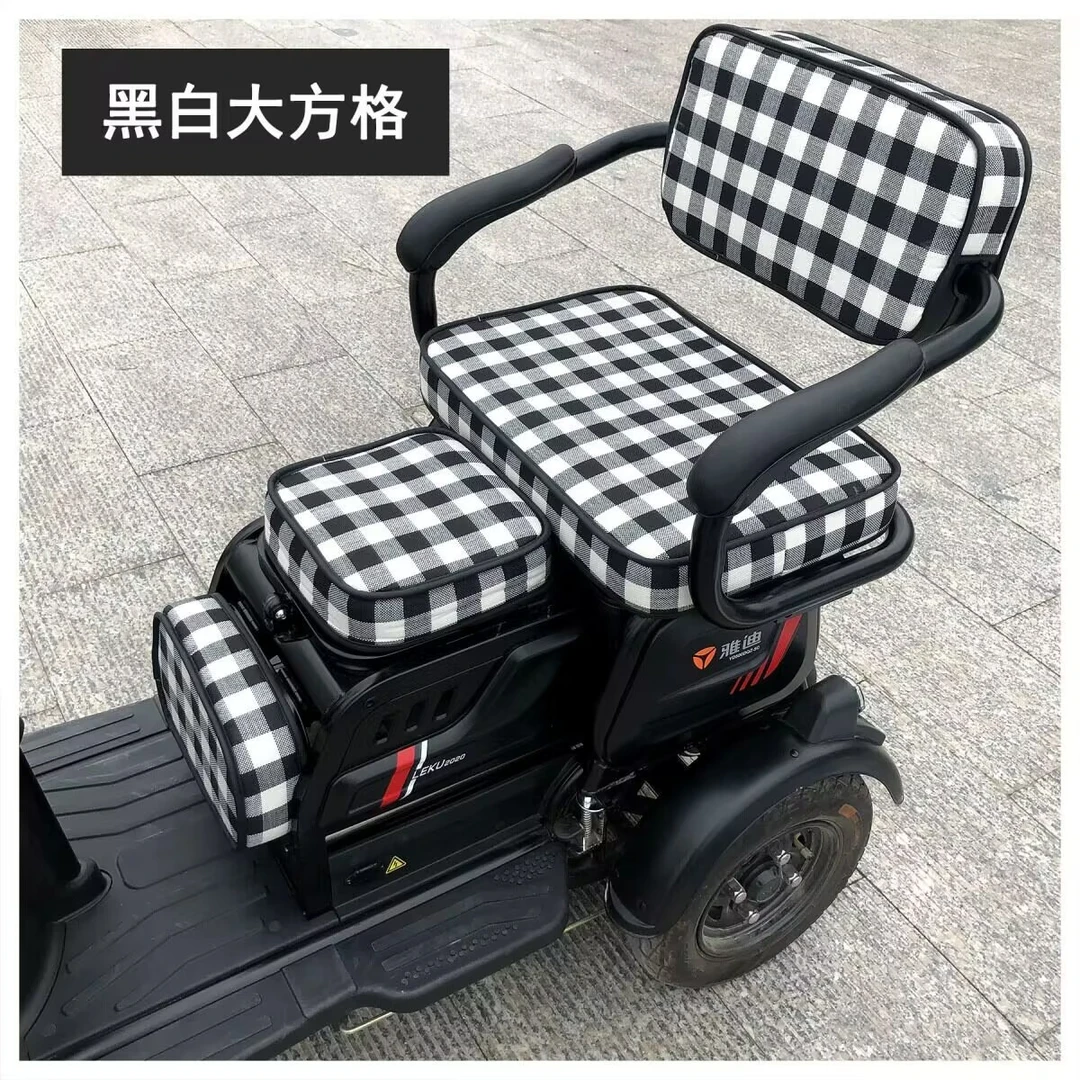 雅迪C6乐享版电动三轮座套幸驰C1C2C3C4坐垫套爱玛大安台铃皮革