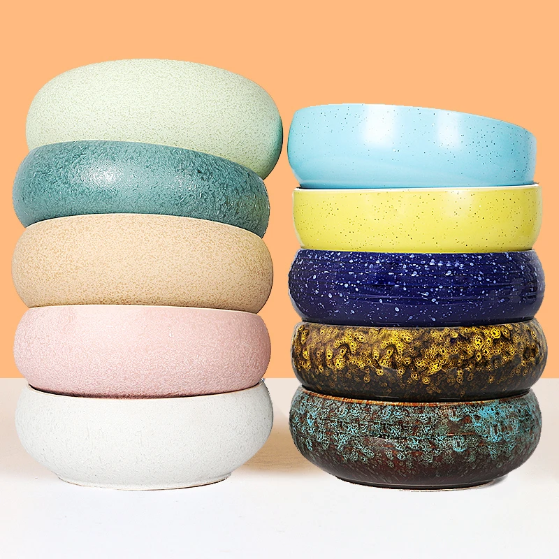 大号陶瓷花盆水培花盆高档落地室内铜钱草水仙花金钱草盆阳台客厅