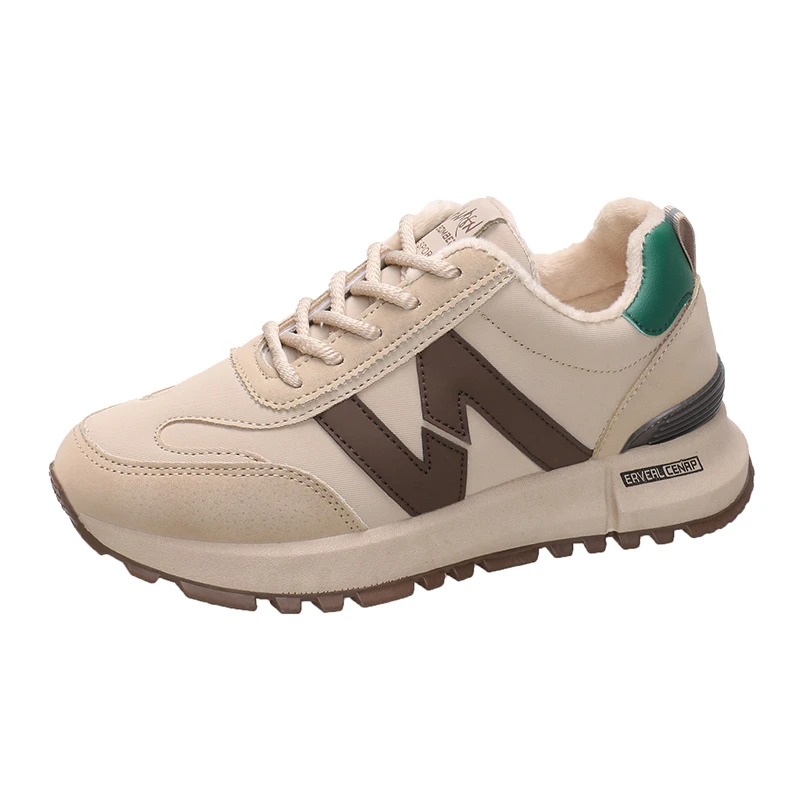 冬季女棉鞋学生运动鞋复古风ins保暖低帮棉靴妈咪时尚潮流爆款新