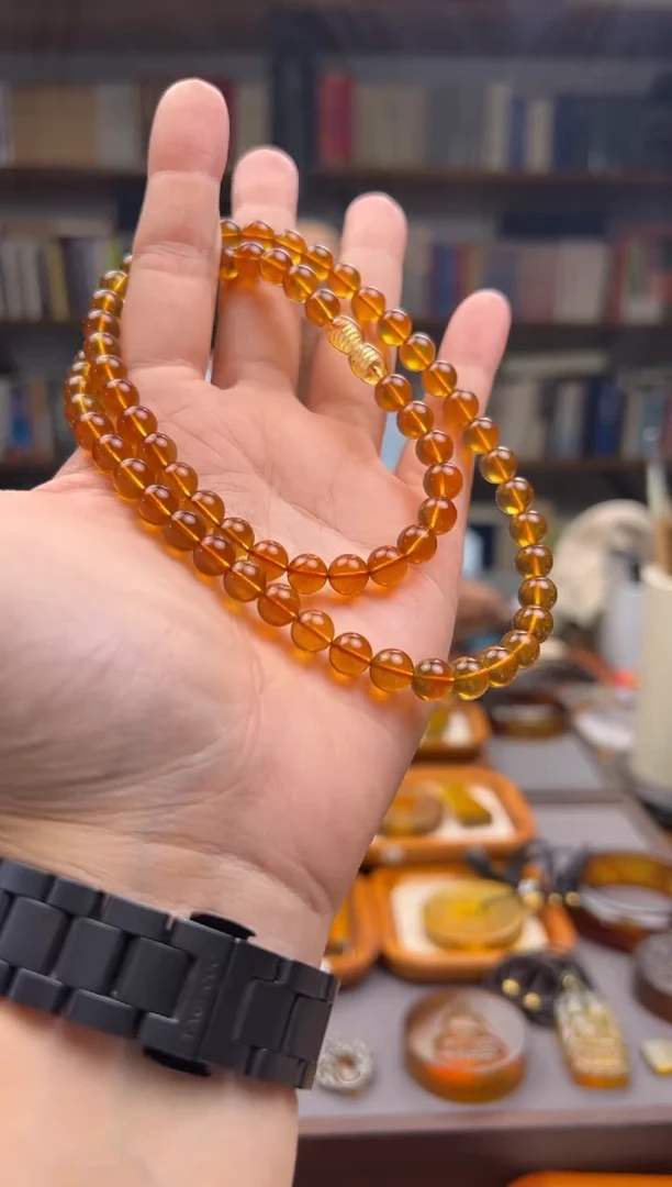 【闪购商品】琥珀颈饰未镶嵌妈妈链--多样性发一