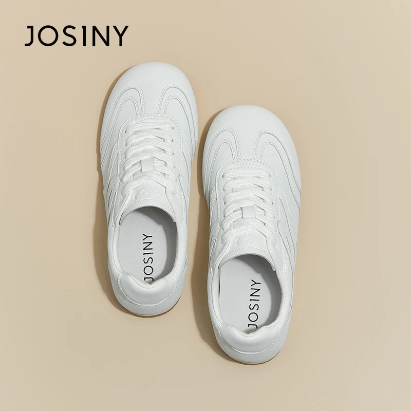 JOSINY/卓诗尼软底2025新款（长期主义小白鞋）闲鞋百搭轻便德训鞋