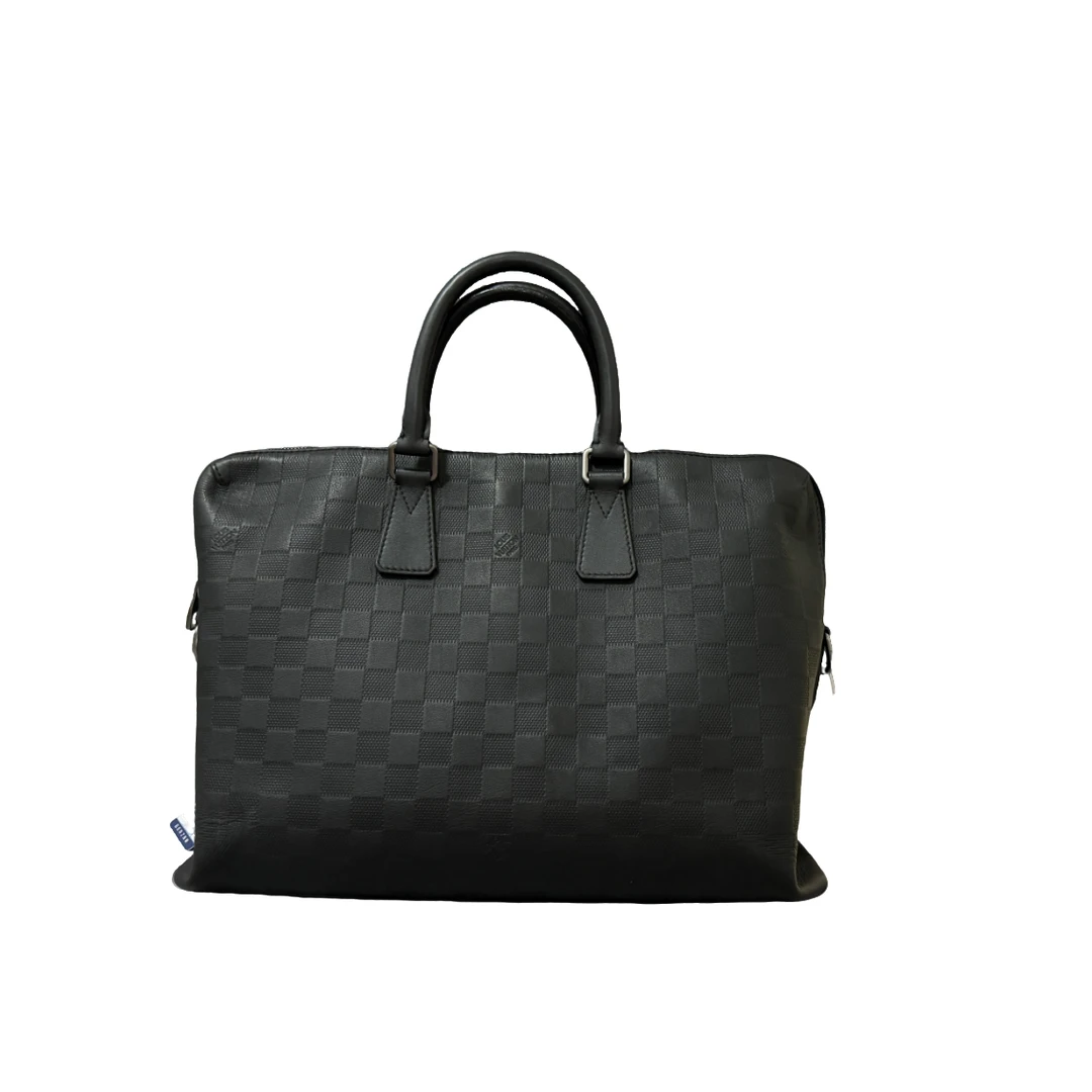 95新 LouisVuitton/路易威登 亿升专属/黑棋盘格公文包/24071101