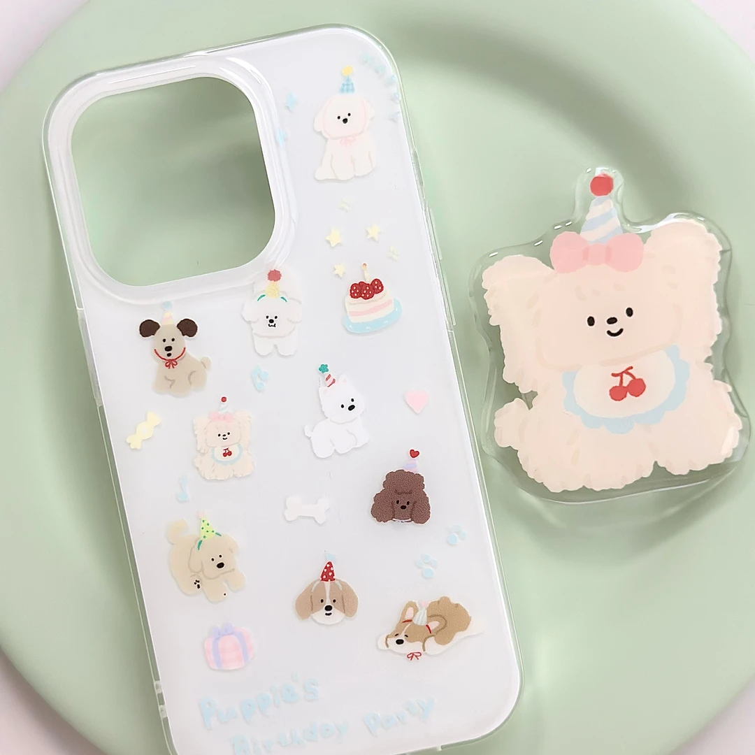 BLUELIFE 生日快乐礼物狗狗适用iphone14pro手机壳苹果双层手机壳