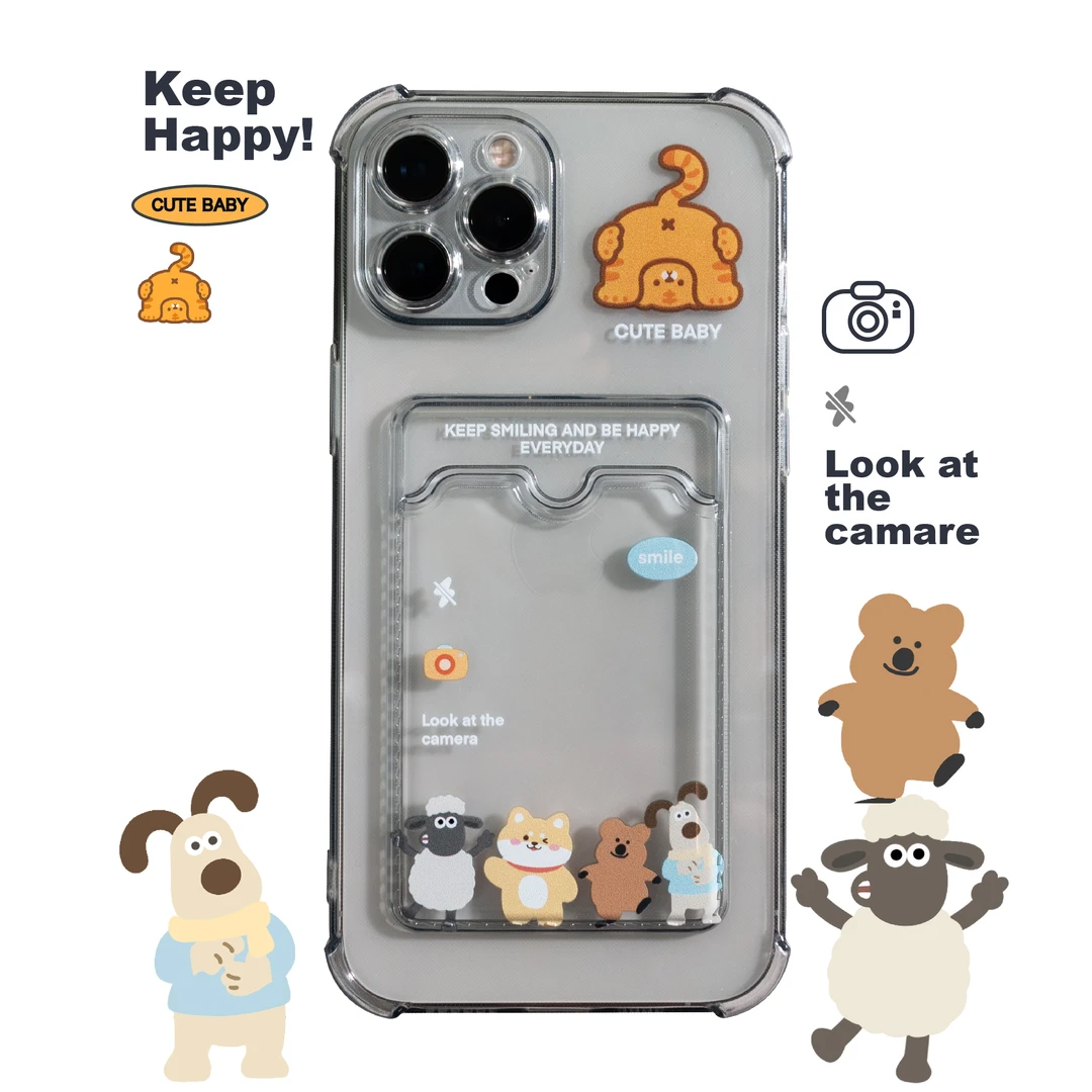 BLUELIFE掌门狗柴犬ins卡通拍立得适用iphone15promax手机壳14p软