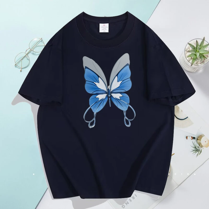 230g纯棉落肩短袖T恤男女2024夏季新款轻奢宽松青少年上衣ins潮流