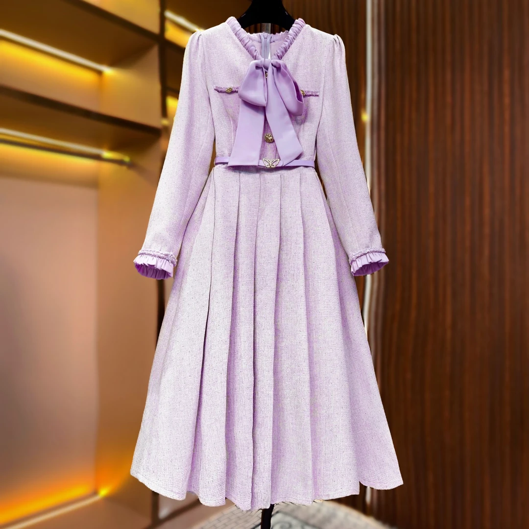 【千金玛德琳】{晖晖}轻奢时尚经典设计师小香风显瘦连衣裙-85629