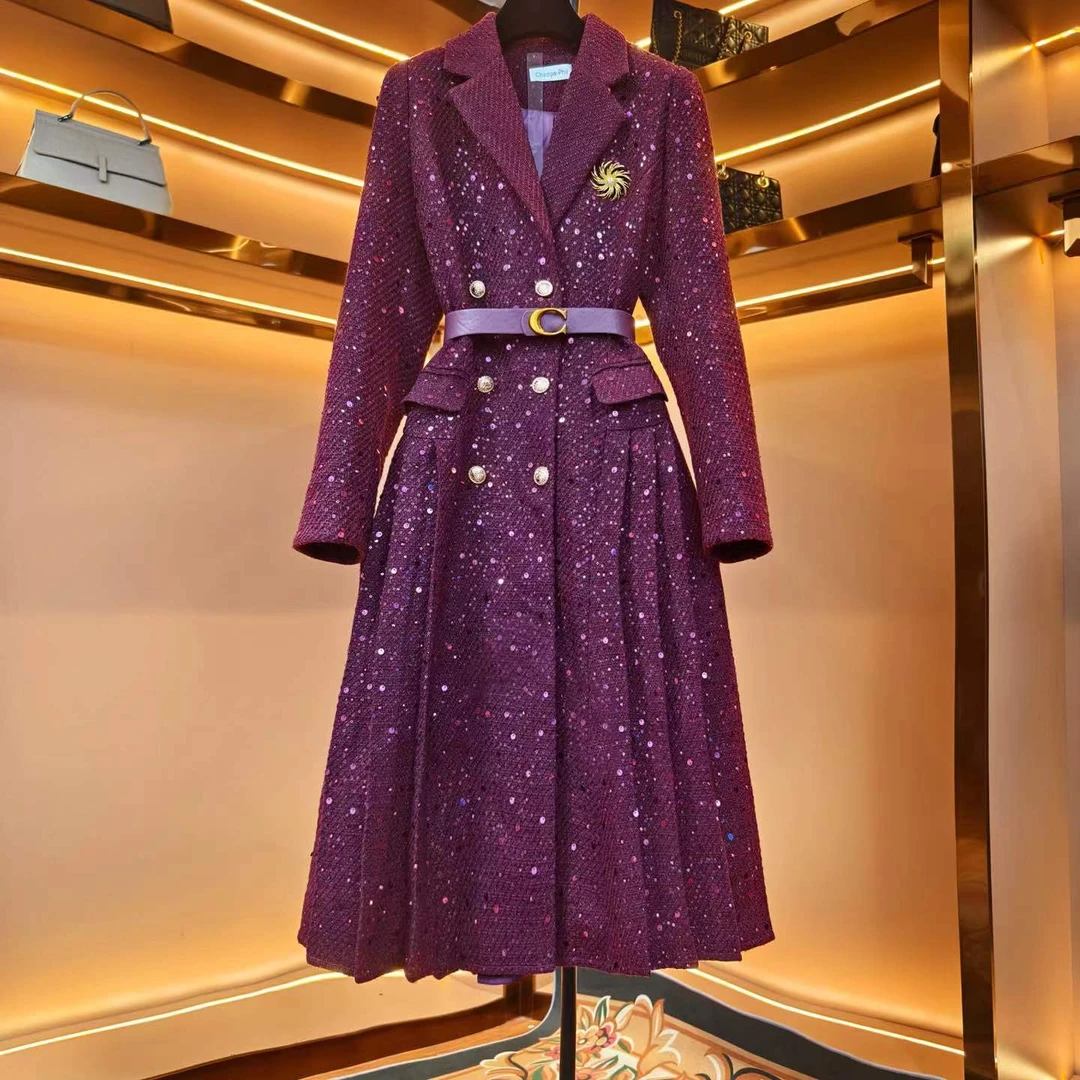 【紫薇公主】{晖晖}轻奢设计师优雅气质修身时尚收腰连衣裙-85851