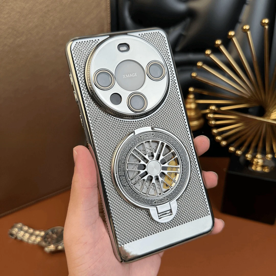 适用华为Mate60Pro【解压陀螺支架+自带镜头膜】高清镜头膜散热壳