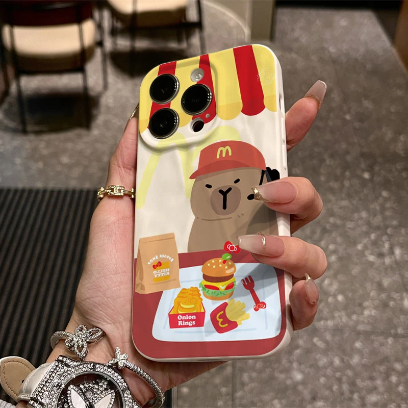 M记海狸适用iPhone15/14promax褶皱手机壳xr苹果13/12/11防摔ins