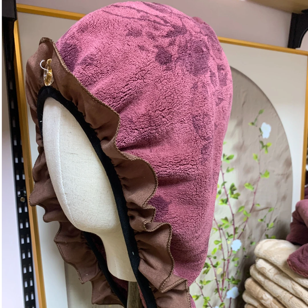 浴帽干发帽珊瑚绒加厚加大吸水速干柔软亲肤包头时尚洗澡家用成人