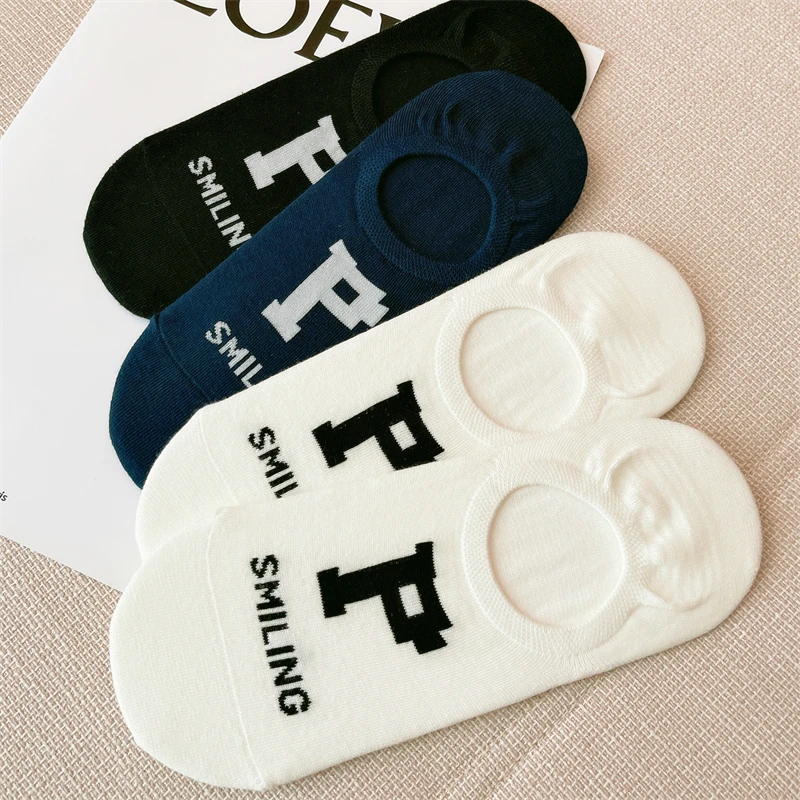 男女袜子男士夏季船袜棉质薄款网眼透气吸汗防臭纯色短袜男隐形袜