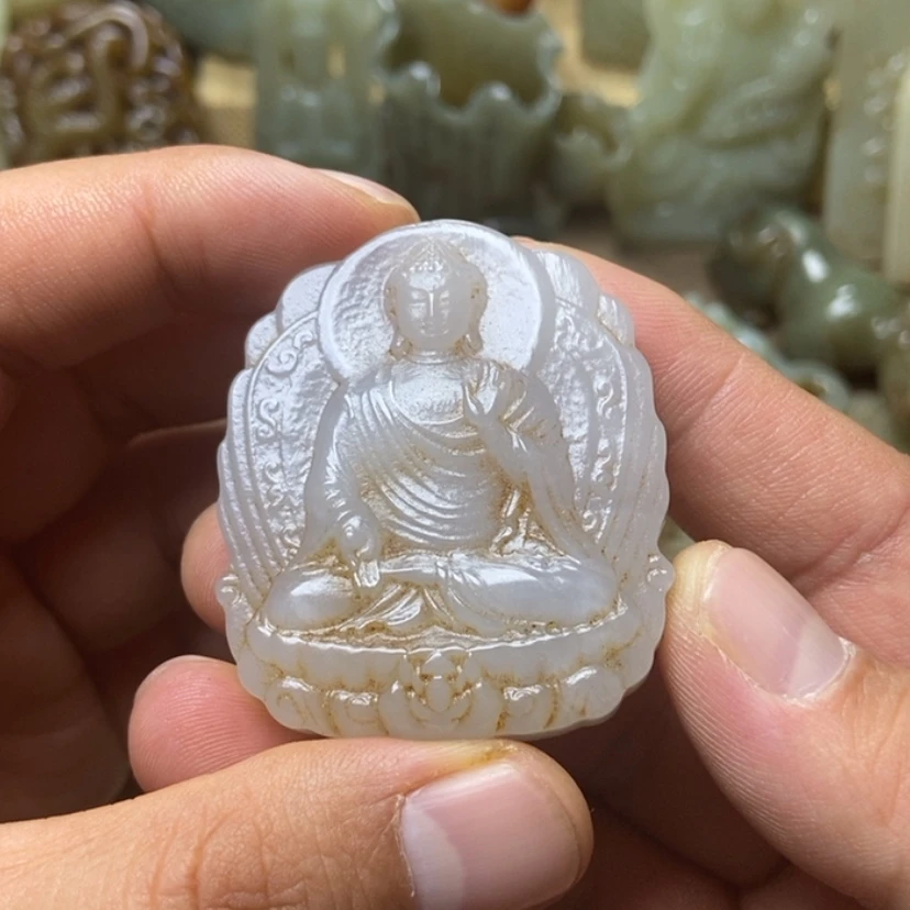 【闪购商品】和田玉挂件未镶嵌归****!