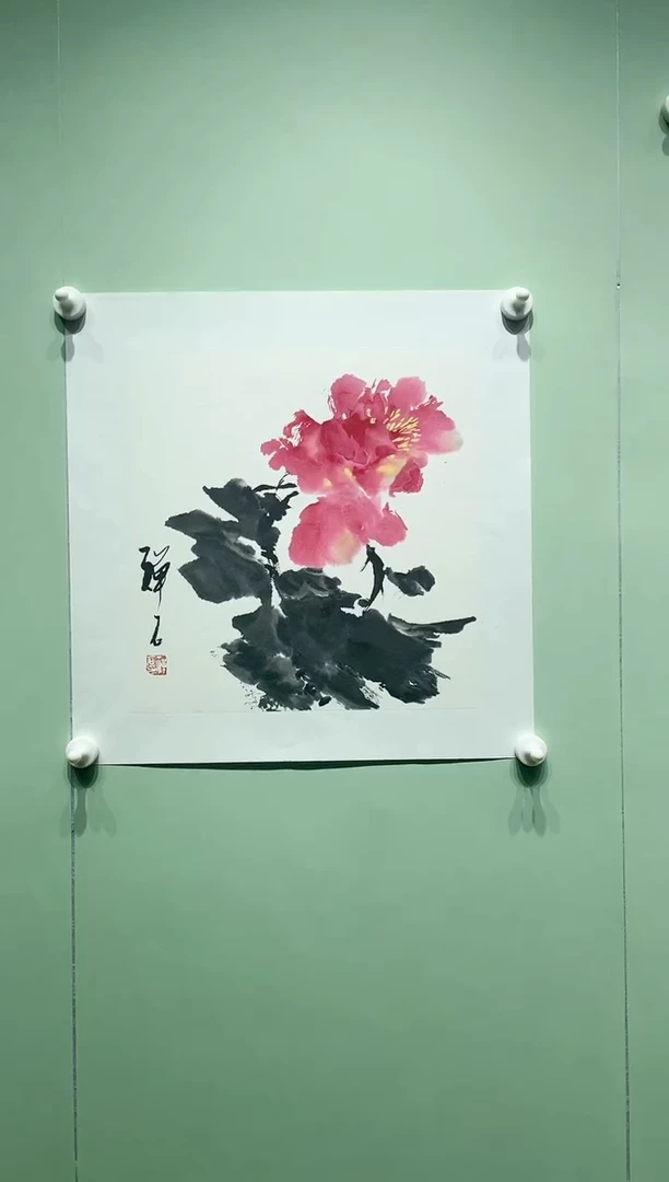 【闪购商品】绘画禅石-写意牡丹45*45