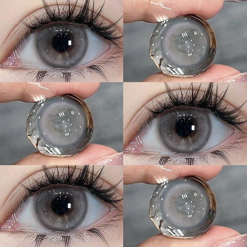 OVOLOOK银河甜心剂美瞳半年抛灰色小直径清透水润隐形眼镜学生党