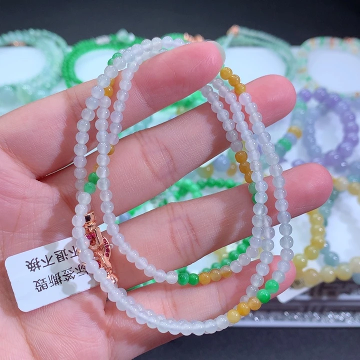 翡翠手链未镶嵌天然