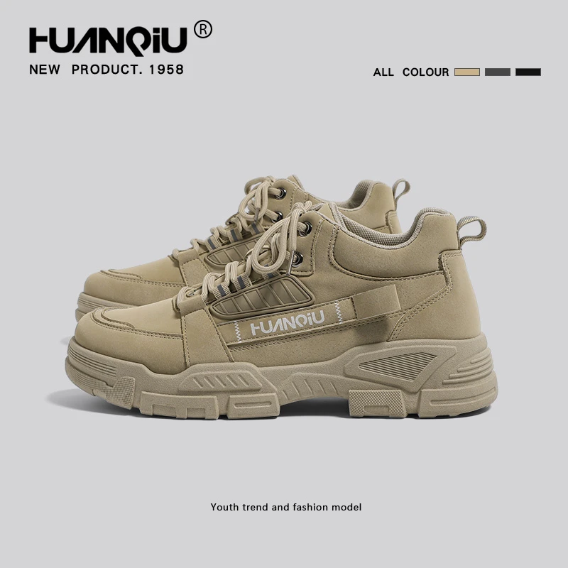 环球马丁靴男2025年秋季爆款男鞋户外登山鞋子高帮爆款超火靴子