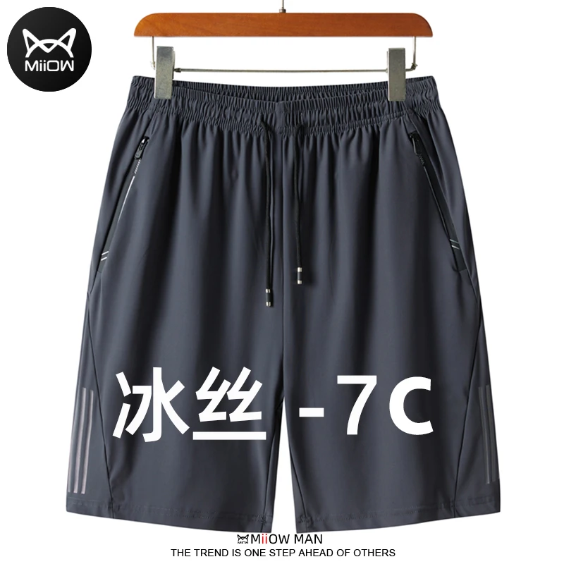 短裤男夏季薄款休闲男士速干五分裤冰丝健身运动裤宽松