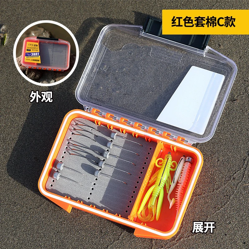 路亚新势力多功能防水路亚饵盒铅头钩软饵硬饵一体塑料耐用密封