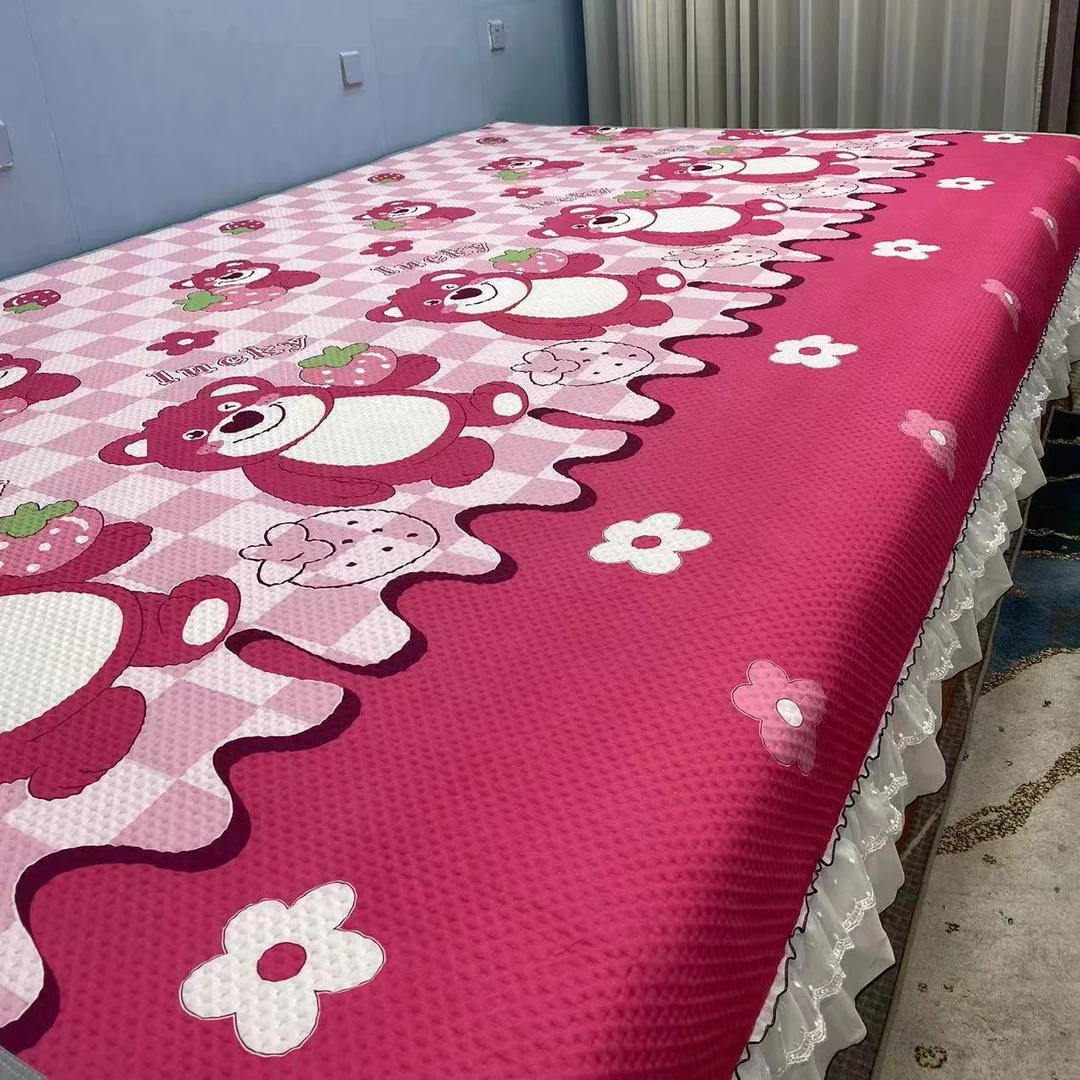 新款四季大炕盖三层夹棉加大尺寸防滑四季床单榻榻米炕盖可机洗