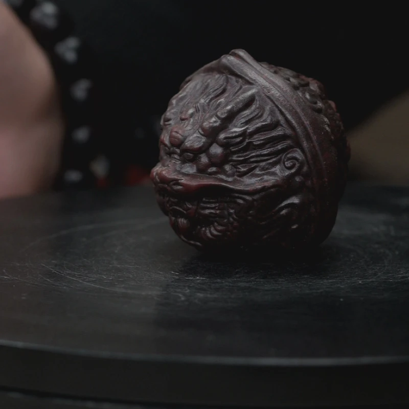 雕龙核桃茶宠1个紫砂手工