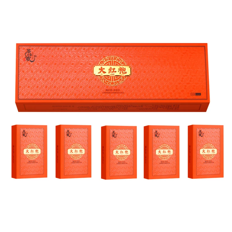 粉丝福利、浓香型大红袍礼盒装共5小盒10小泡75克装