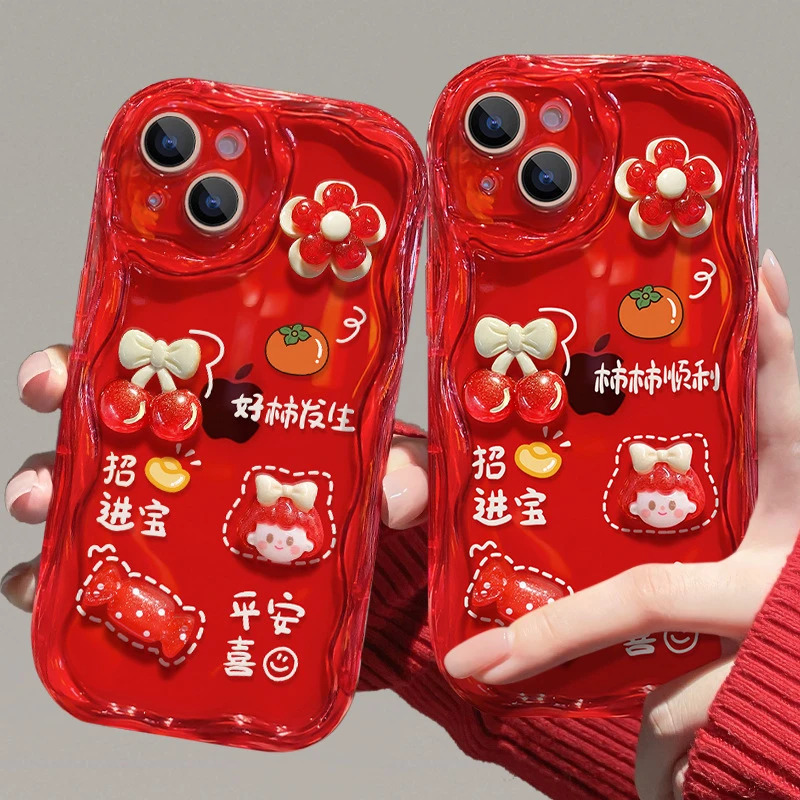 适用苹果15手机壳iPhone14promax/13好柿发生女孩11/12透明硅胶xs